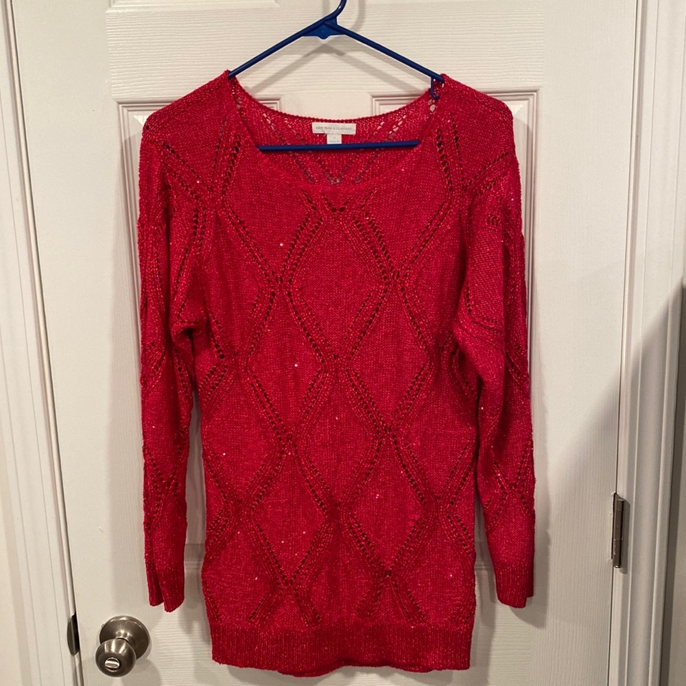 Hot Pink Glitter Sweater